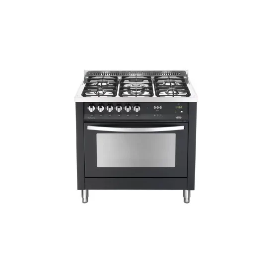 Lofra PNMG96WMFT/AE0: Cuisinière à gaz noir Lofra PNMG96WMFT/AE0 noir brillant