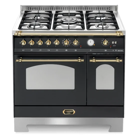 Lofra Venecia 90 cm: Cocina de gas con doble horno eléctrico - Oferta en línea