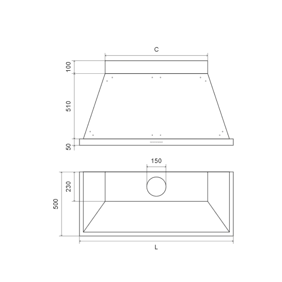 ILVE ANB90 Aspirant Kappe 90 cm, Nostalgie Serie | Duegstore.com