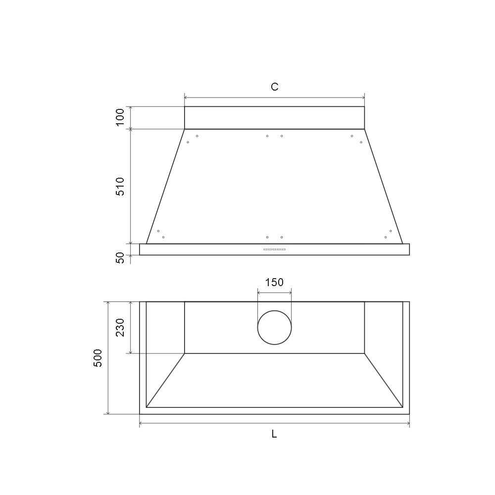 ILVE ANB90 Aspirant cap 90 cm, Nostalgie series | Duegstore.com