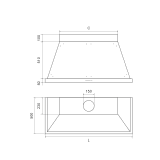 ILVE ANB90 Cappia Aspirante 90 cm, Serie Nostalgie | Duegstore.com