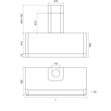ILVE APM90 Cappa a Parete 90 cm, Nero Opaco, Acciaio Inox | Duegstore.com