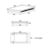 上岗烹饪 Beko HII98810NT 90 cm | 11个区,IndyFlex+TM,触控