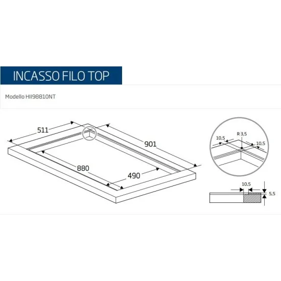 Induktionskochen Beko HII98810NT 90 cm | 11 Zonen, IndyFlex+TM, Touch Control
