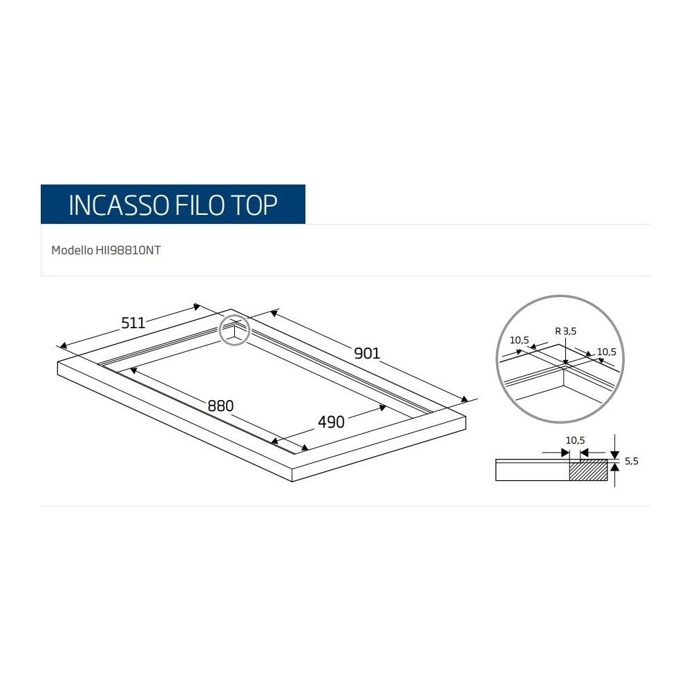 Cocina de inducción Beko HII98810NT 90 cm Silencioso 11 Zonas, IndyFlex+TM, Control táctil