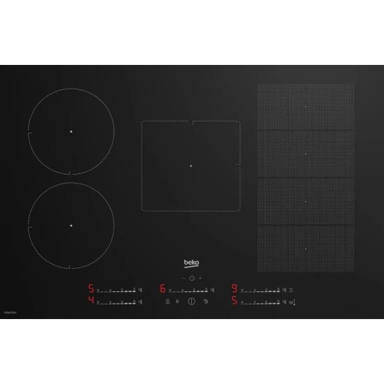 Piano Cottura a Induzione Beko HII85780UFT 80 cm | 4 Zone | IndyFlex+ | Touch Direct