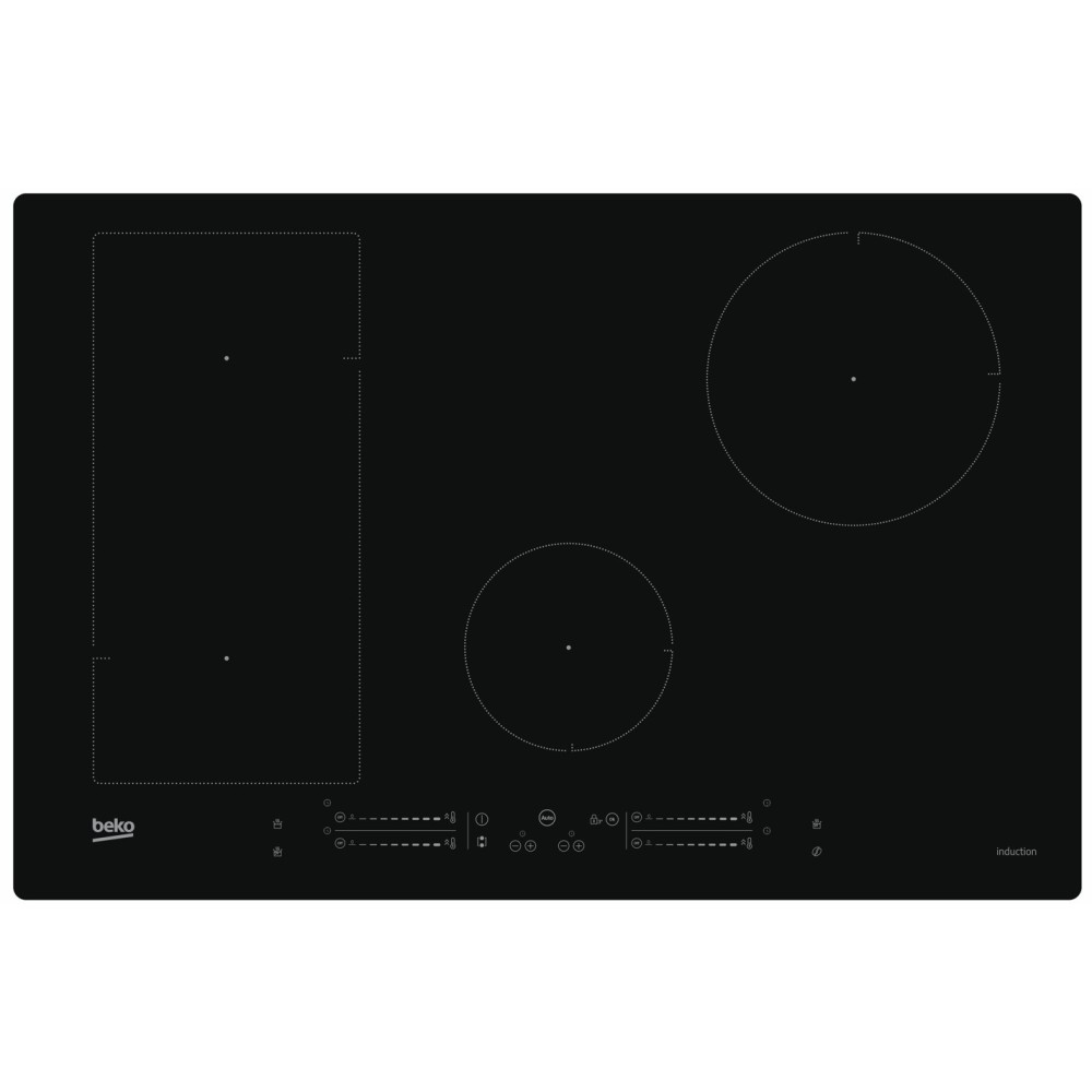 Piano cottura a induzione Beko HII84541IFT 80 cm | 4 zone, IndyFlex®, Touch Slider | Negozio Online