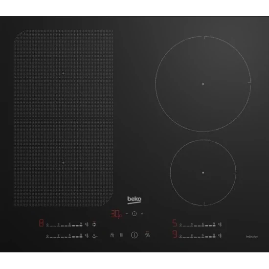 Induction cooking Beko HII64791UFT 60 cm | 4 Zones, IndyFlex, Touch Slider | Buy Online
