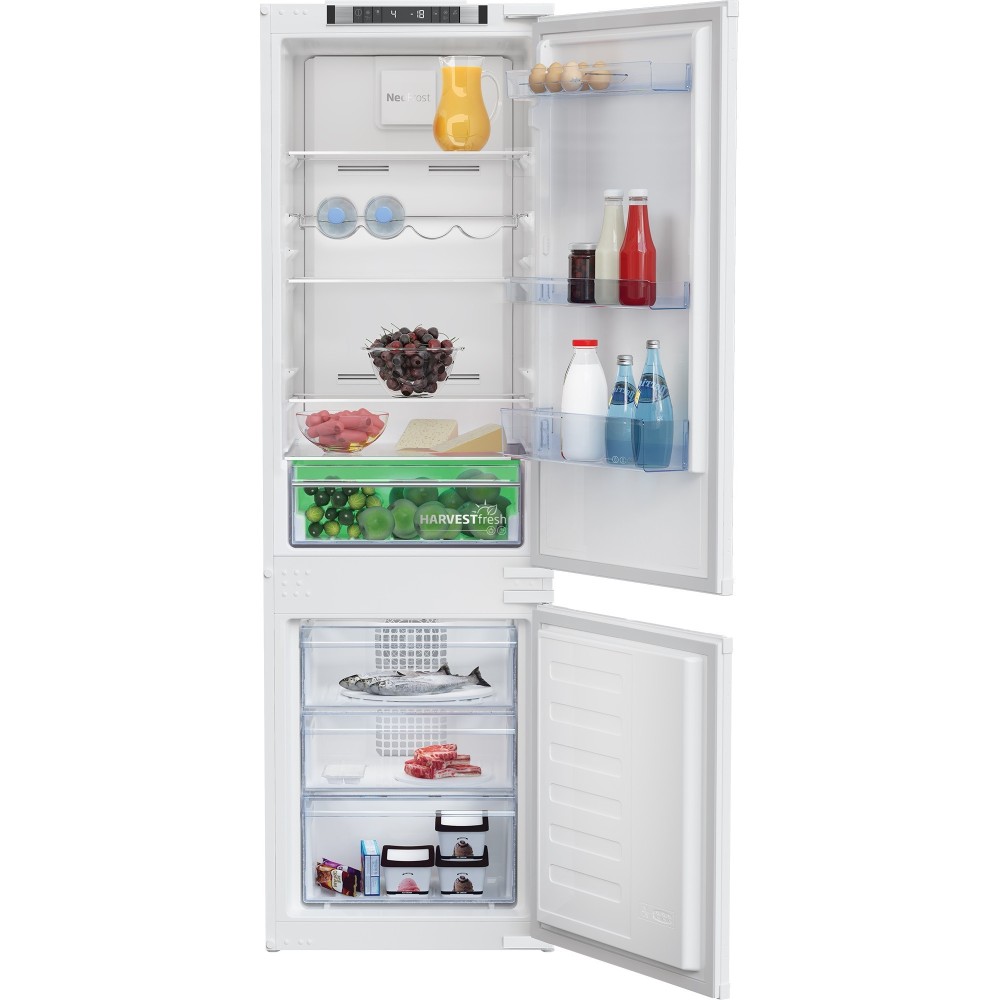 Frigo Combinato Beko BCNA275E41SN | 254 Lt, Classe E, NeoFrost™, HarvestFresh™ | Acquista Online