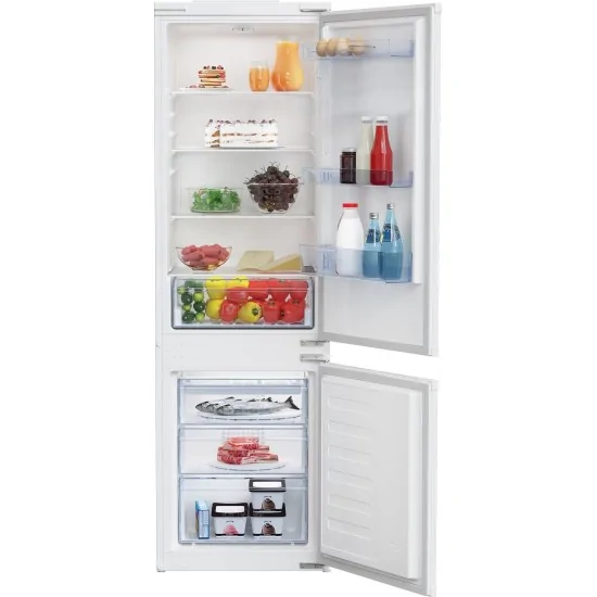 Refrigeración combinada Beko BCSA285K4SN - 271 Lt, Clase E, Luz LED, Puertas Reversibles