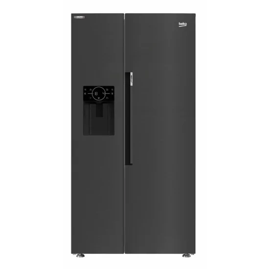 Beko B3RGNE664ZDXBR: Fridge American Class E, 571L, NeoFrost, Dispenser, HarvestFresh