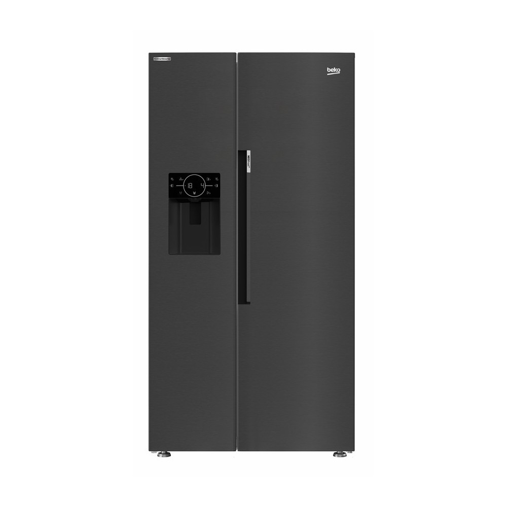 Beko B3RGNE664ZDXBR: Fridge American Class E, 571L, NeoFrost, Dispenser, HarvestFresh