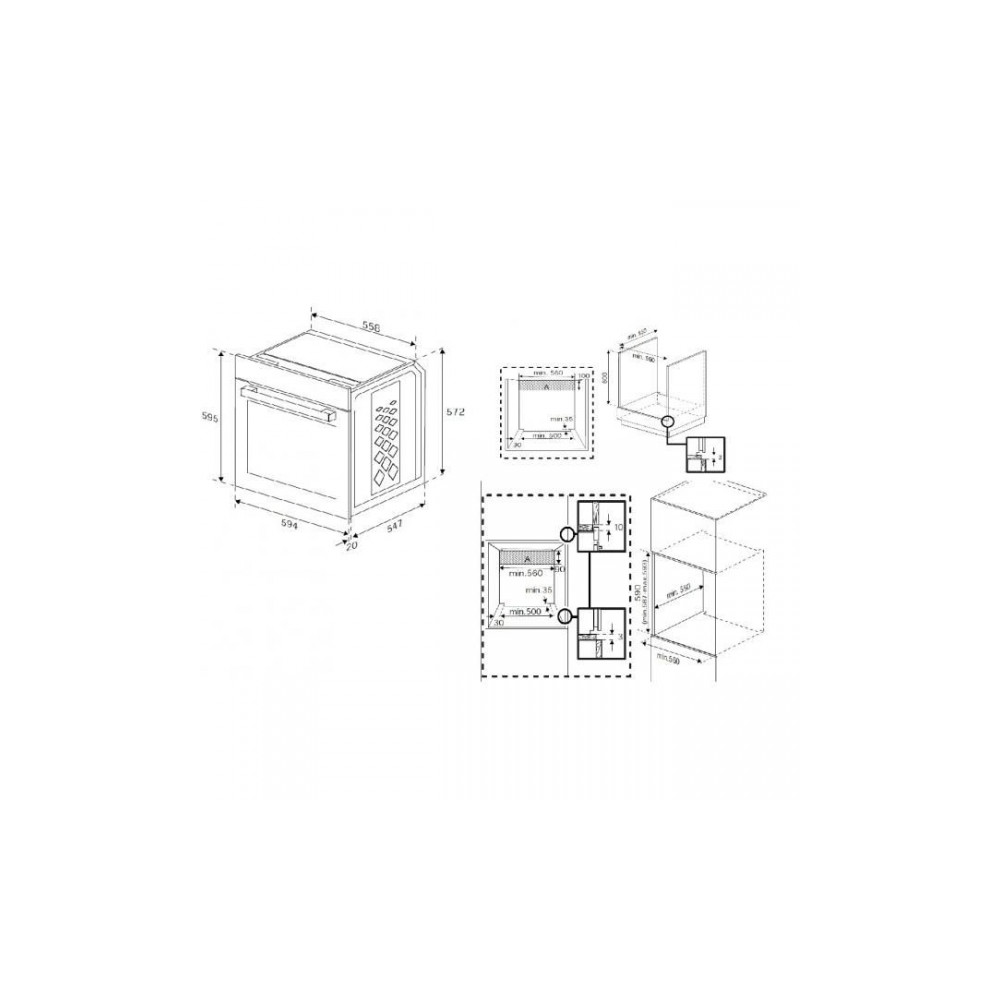 Beko BBIE13100X Multifunctional oven with 6 cooking functions Black and stainless steel crystal