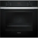 Siemens HB273ABS3 - Horno Pirolítico, Pantalla LED roja, 10 Programas automáticos : Color - Mango de acero inoxidable negro
