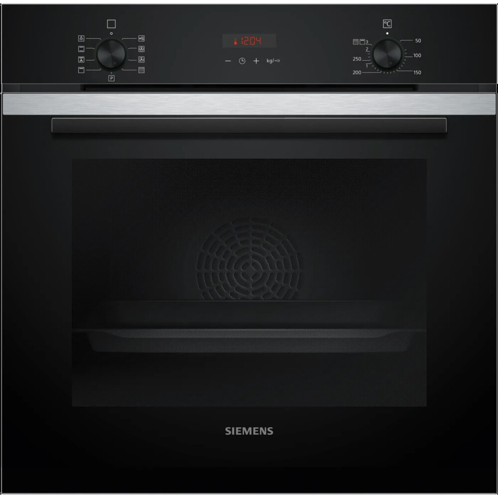 Siemens HB273ABS3 Pirolytic Oven, Red LED Display, 10 Programs | Duegstore.com
