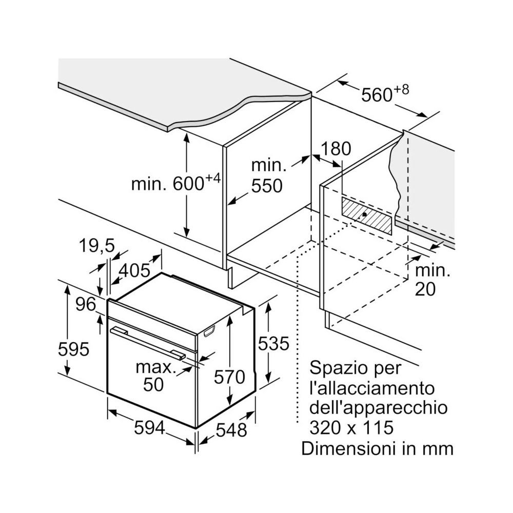 Siemens HB272ABS3 Pirolytic Oven, Touch Display, 10 Programme, 7 Funktionen | Duegstore.com