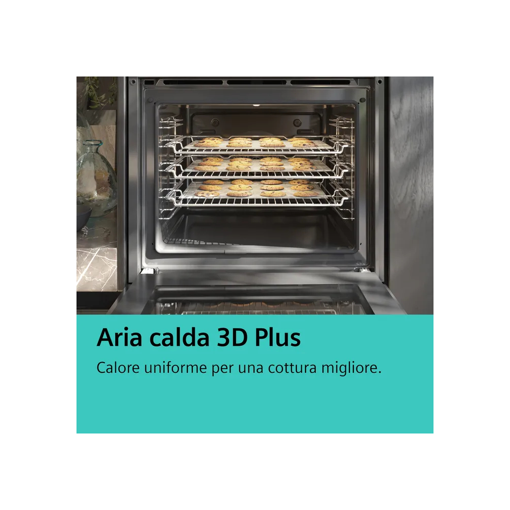 Siemens HR272GES3 Backofen mit Pirolytic Vapor, Display Touch, 15 Programme, Airfry, SoftMove | Duegstore.com