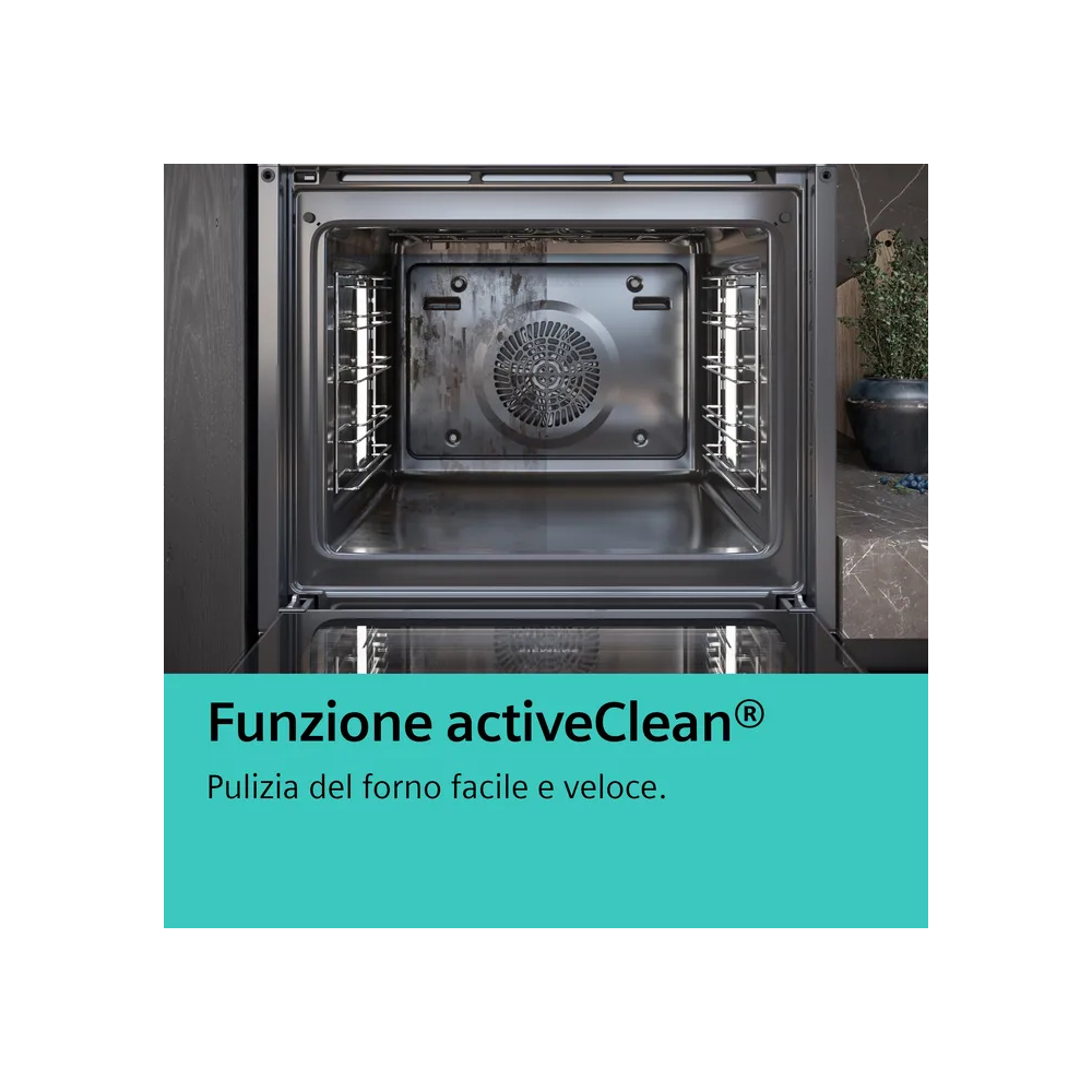 Siemens HR272GES3 Forno con Vapore Pirolitico, Display Touch, 15 Programmi, Airfry, SoftMove | Duegstore.com