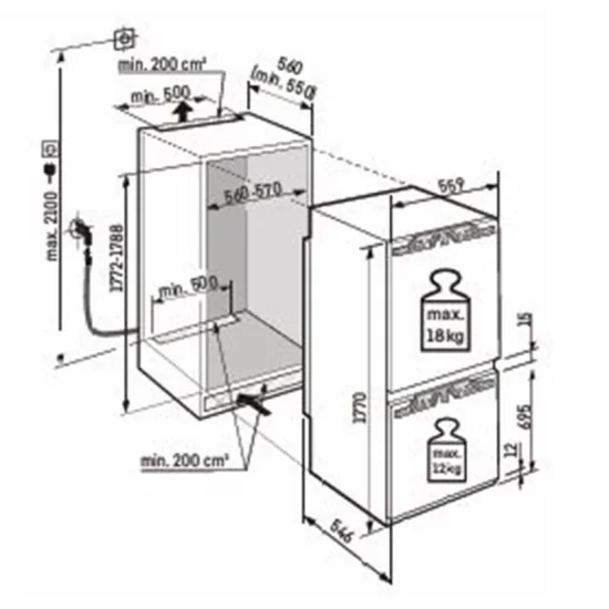 Liebherr ICBNdi 5163 Serie Prime, Frigo-Congelatore Combinato, NoFrost, BioFresh, SmartDevice | Duegstore.com