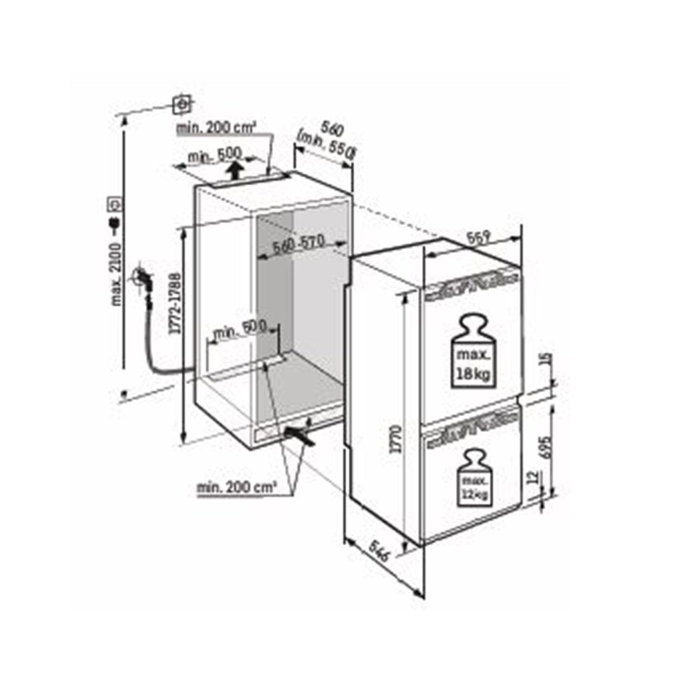 Liebherr ICBNdi 5163 Serie Prime, Frigo-Congelatore Combinato, NoFrost, BioFresh, SmartDevice | Duegstore.com