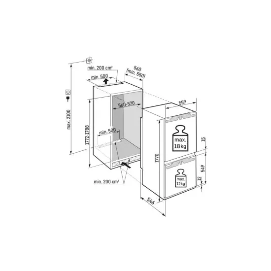 Liebherr ICBc 5122 Frigo-Congelator Kombiniert, SmartFrost, BioFresh | Duegstore.com