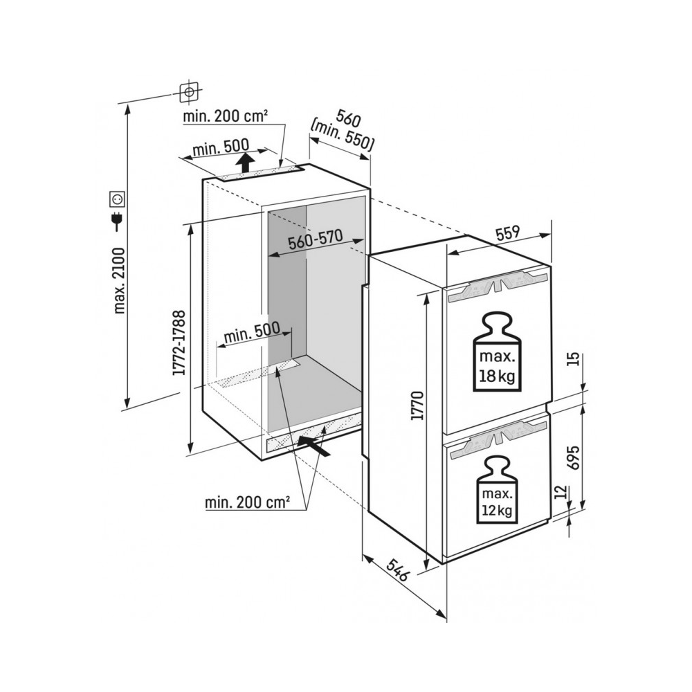 Liebherr ICNd 5133 Serie Plus, Frigo-Congelatore Combinato, NoFrost, BioFresh, Ice Maker | Duegstore.com