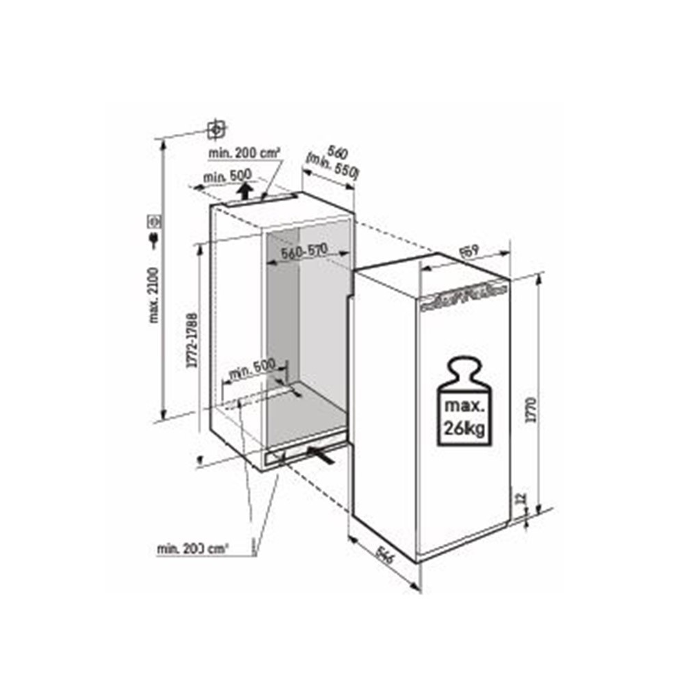 Liebherr IRd 5101 Pure Series, Frigo-Congelator Combined, BioFresh, PowerCooling Silencio Duegstore.com