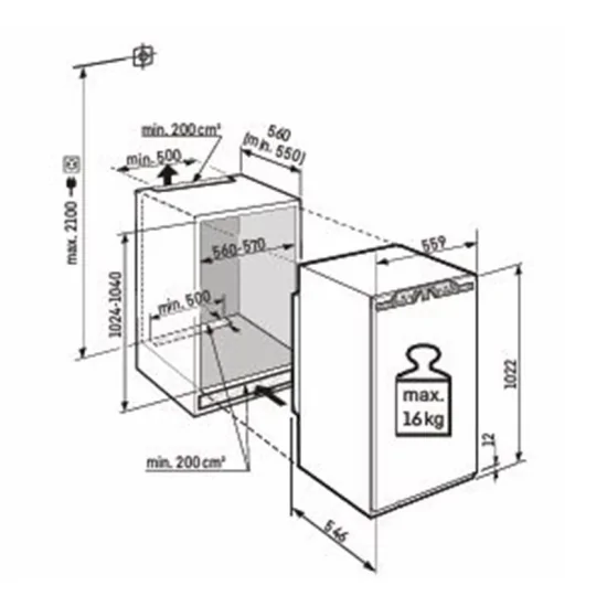 Liebherr IRd 4020 Fridge Monoport, BioFresh, SuperCool Duegstore.com