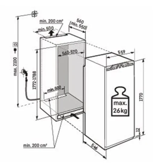 Liebherr SIFNbsdi 5188 Congelatore Verticale, NoFrost, BlackSteel, IceMaker | Duegstore.com