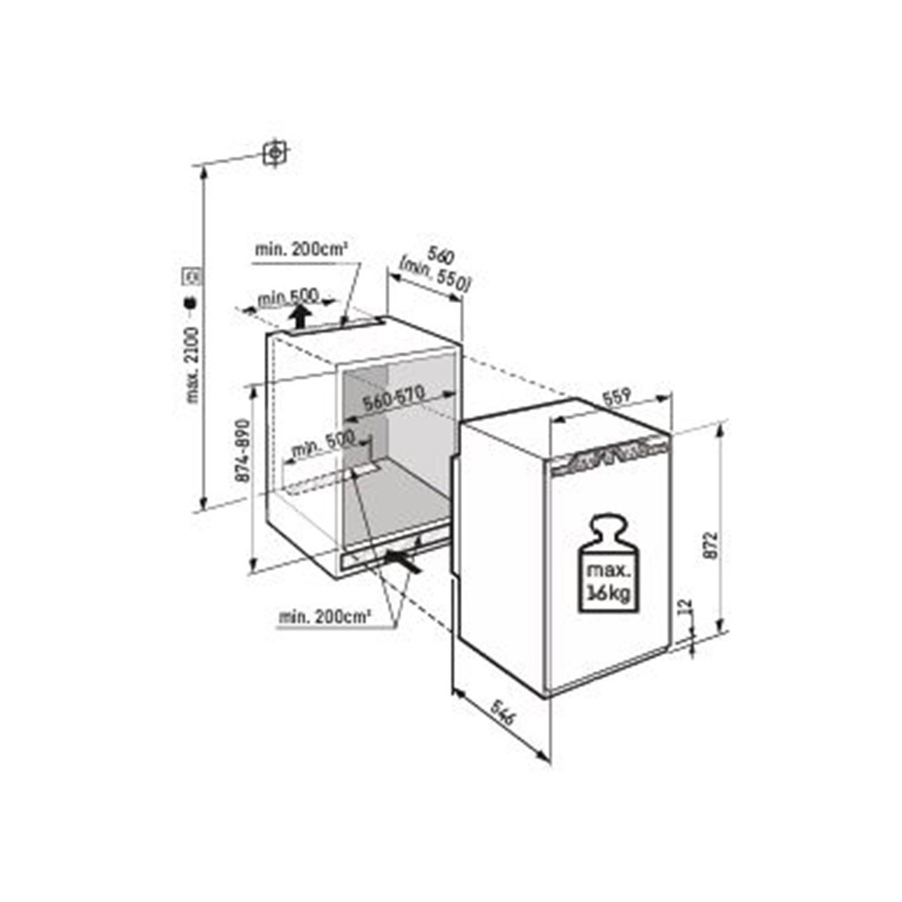 Liebherr IFNd 3924 Plus系列, 冷冻器, NoFrost QQ Duegstore.com