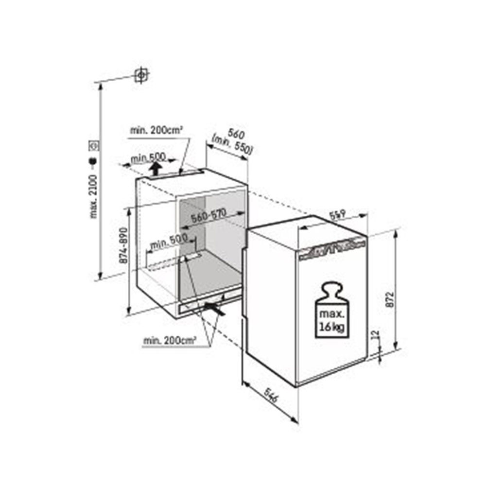 Liebherr IFd 3904 Pure Series, Freezer, SmartFrost Duegstore.com