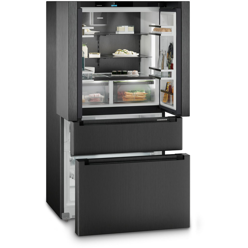 Liebherr MBbsdi 9556 Combinato French Door, BioFresh, NoFrost, BlackSteel | Duegstore.com