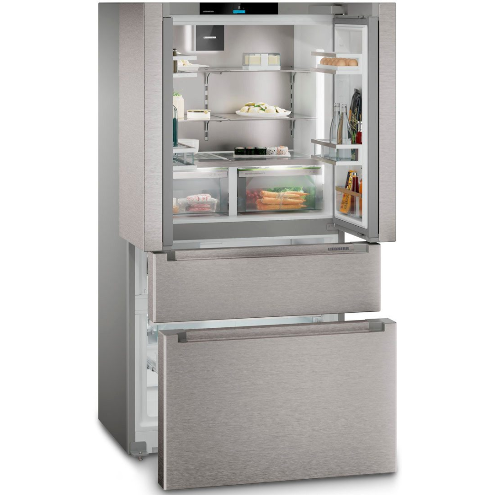 Либхерр МБсдди 9556 Комбинированная французская дверь - SmartSteel, Silver