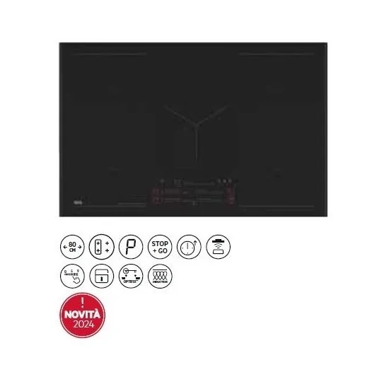 AEG NIK85M00AZ: Induction plan 80cm SaphirMatt, 5 Zones