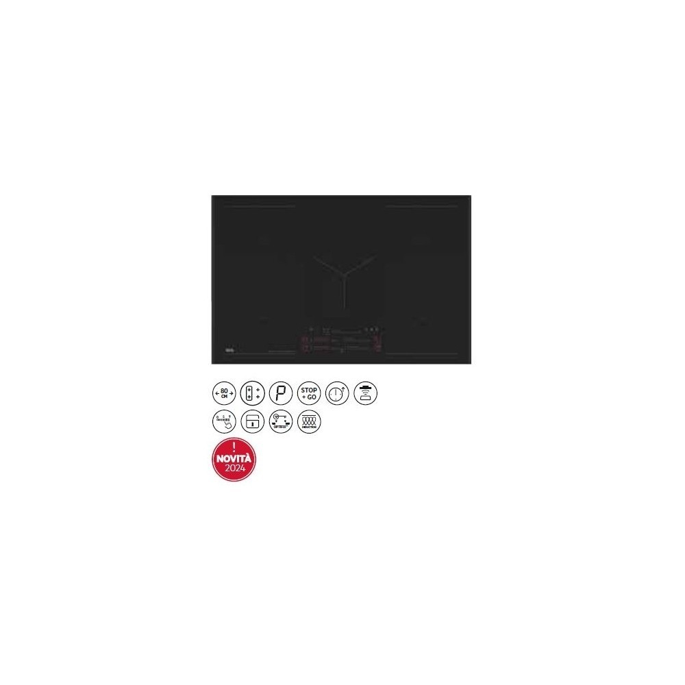 AEG NIK85M00AZ: Induction plan 80cm SaphirMatt, 5 Zones