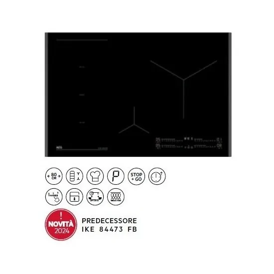 AEG NII84R00FB: 80cm Induktionskochfeld mit FlexyBridge