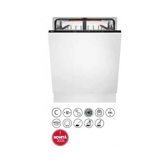 AEG FSE64637P: Dishwasher 60cm, 13 Covers, XXL, Silent, GlassCare
