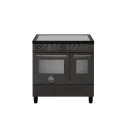 厨房 Bertazzoni 方案95I2E 90厘米 - 5个区 介绍+ 双奥芬 配有空气-燃料和斯卡尔达维万德 : 颜色 - 碳