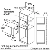 Microon Siemens BE555LMB1 38cm avec Grill | Installation à Colonna |MISUMI