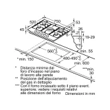 Gasherd BOSCH PCQ7A5I95 - 5 Brenner, FastWok 4 kW, FlameSelect | DueG Store