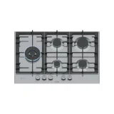 Gas hob BOSCH PCS7A5I90, 5 quemadores, FastWok 5 kW, FlameSelect, Doble función