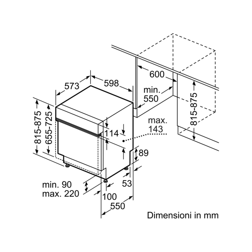 Lave-vaisselle Bosch SMI6ZCS10E - 14 couvercles, 40dB, EcoSilence Drive |MISUMI