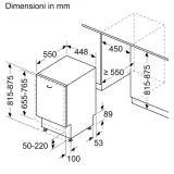 Посудомоечная машина Bosch SPT4EMX24E - компактная 45 см, Hinge Sliding
