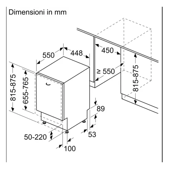 Lavavajillas Bosch SPH4HKX10E - Compacto 45 cm, Hinge Sliding durable DueG Store