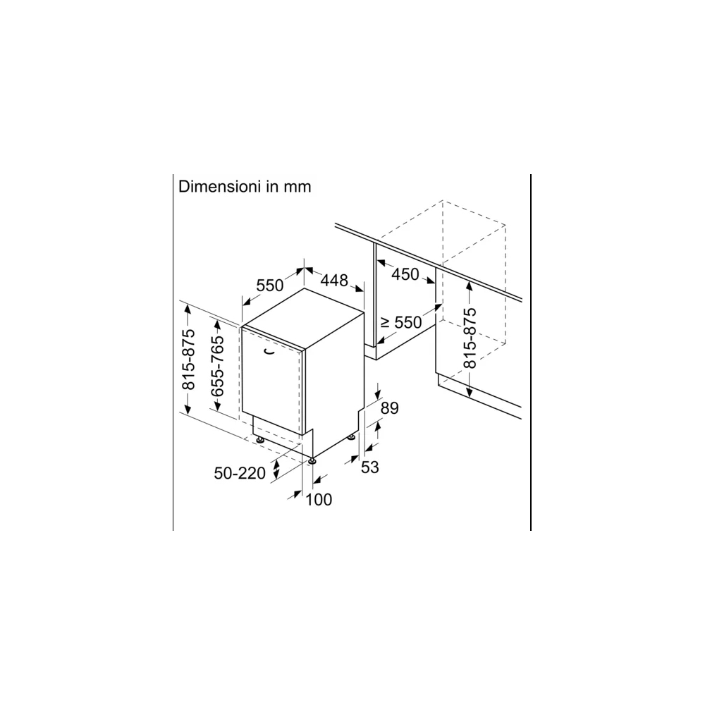 Lavastoviglie Bosch SPH4HKX10E - Compatta 45 cm, Cerniera Sliding | DueG Store