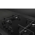 Piano Cottura Gas Smeg PV264B 60cm Vetro Nero Glass on Steel