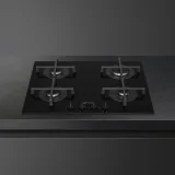 SMEG PV264B 60cm gas hob Glass Glass Glass On Steel