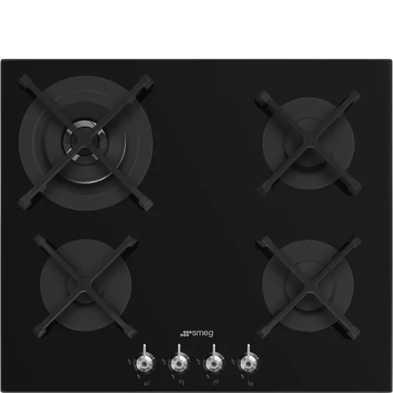 Piano Cottura Smeg PV364N 60cm Vetro Nero Dual 3.6kW Classica