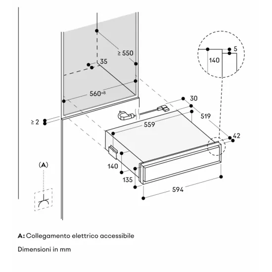 Gaggenau GV451120 Cassetto Sottovuoto 60cm