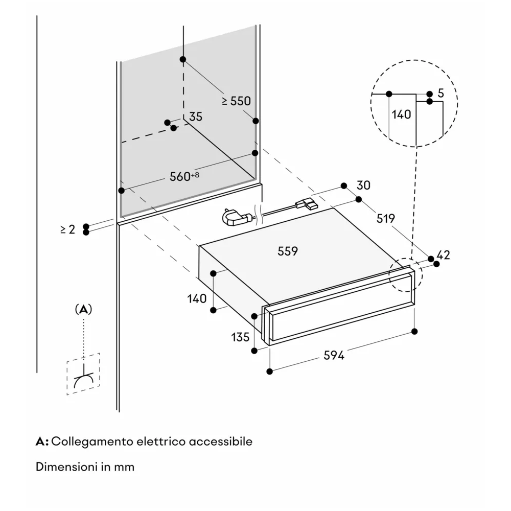 Gaggenau GW451120 Escaliers 60cm